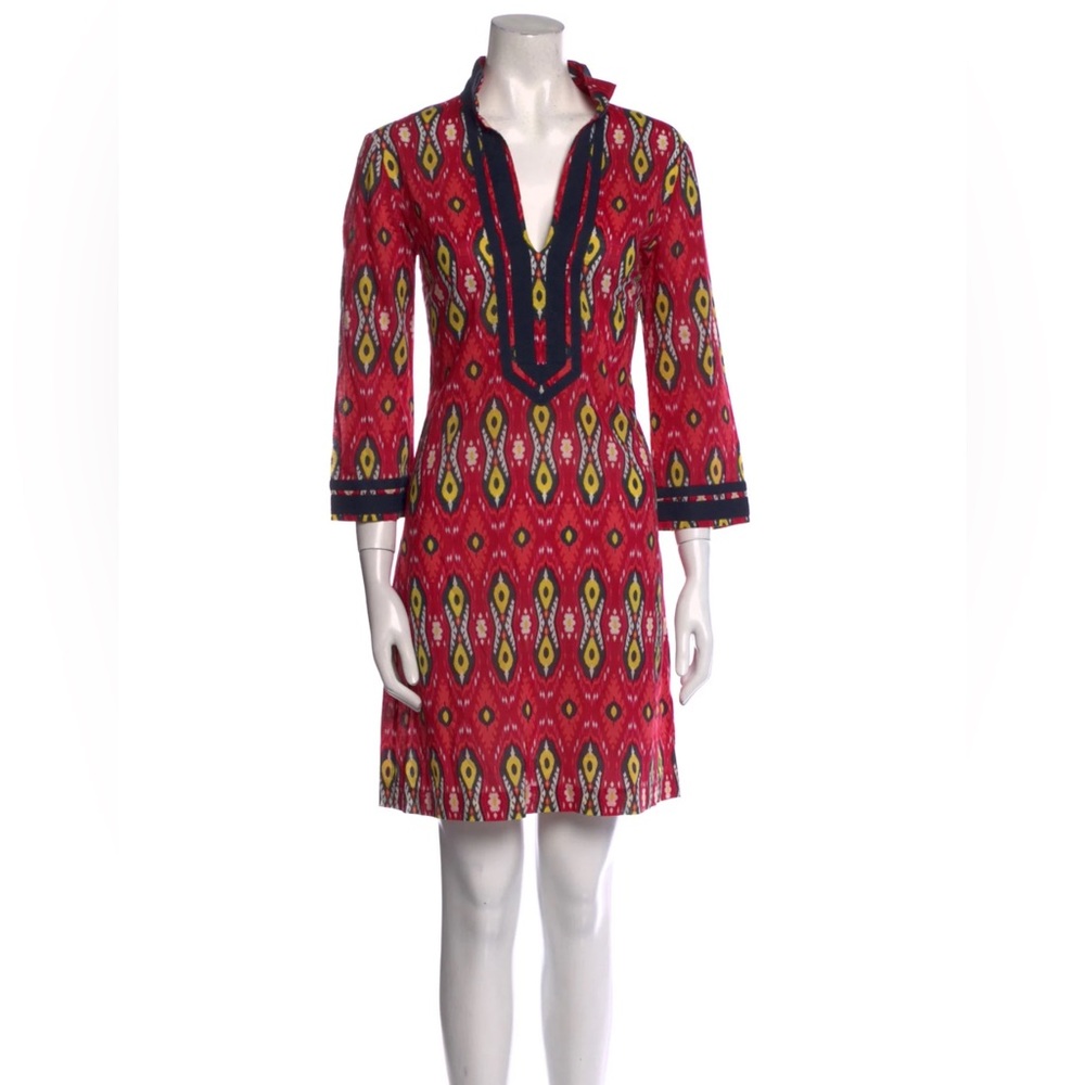 Tory Burch 3/4 Sleeve Tunic Dress Sz 8